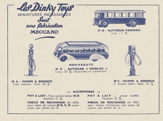 Dinky Toys miniatures catalogue 1950