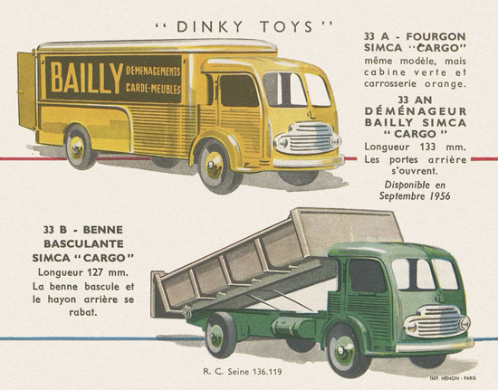 Dinky Toys catalogue 1956