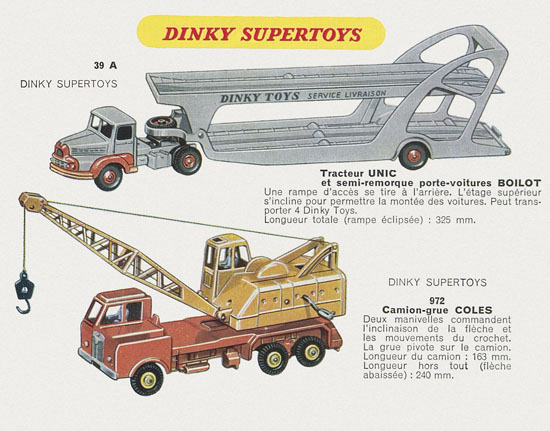 Dinky Toys catalogue 1958