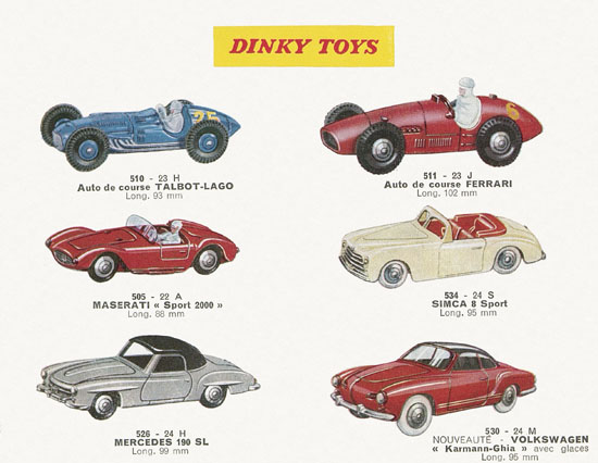 Dinky Toys et Dinky Supertoys catalogue 1959