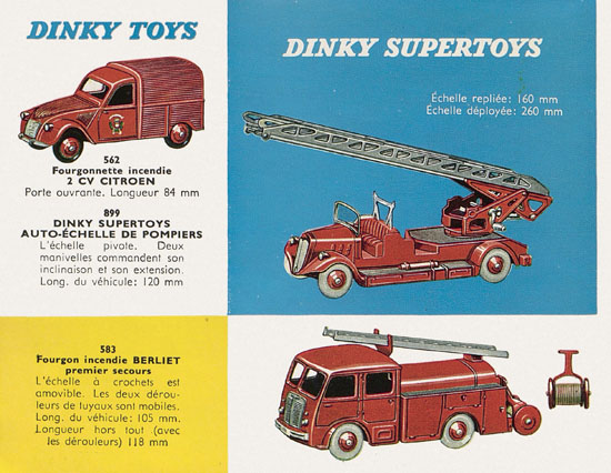 Dinky Toys et Dinky Supertoys catalogue 1960