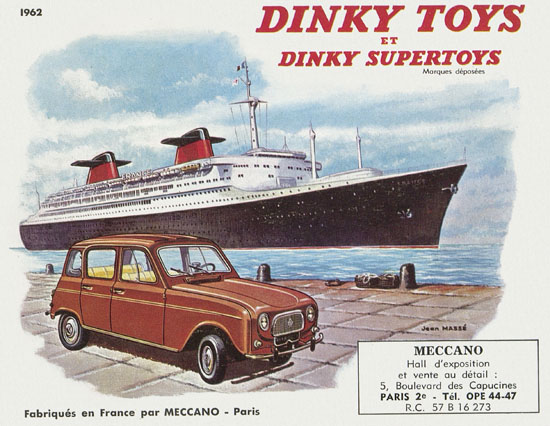 Dinky Toys et Dinky Supertoys catalogue 1962