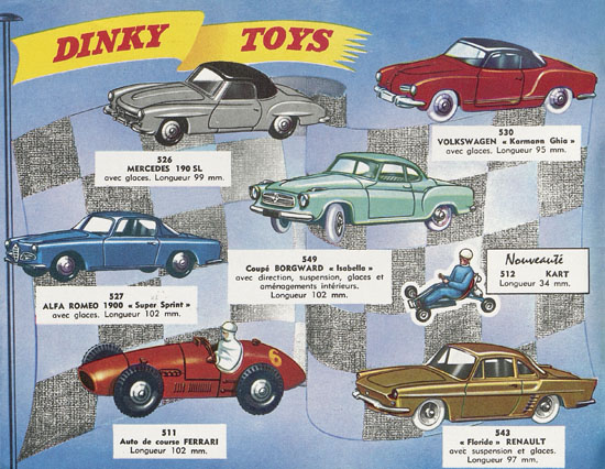 Dinky Toys et Dinky Supertoys catalogue 1962