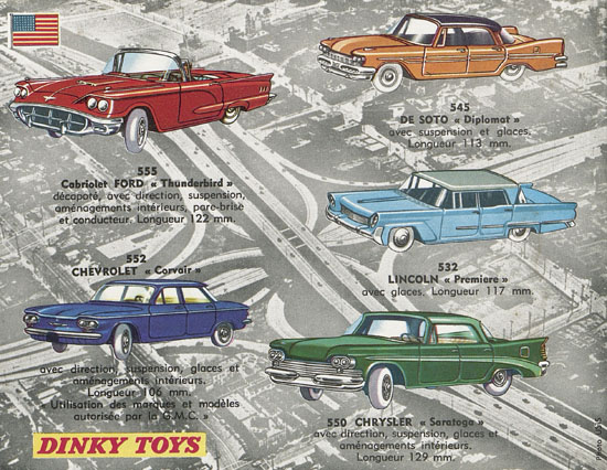 Dinky Toys et Dinky Supertoys catalogue 1962