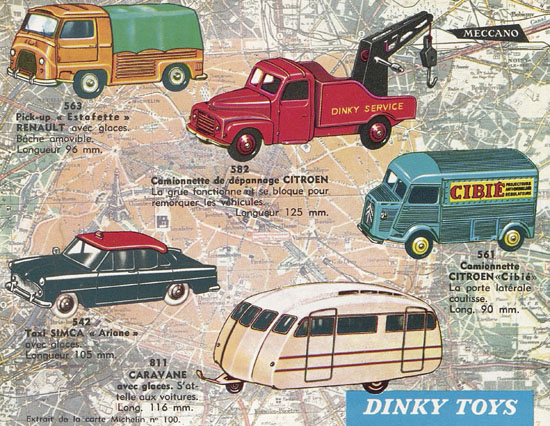 Dinky Toys et Dinky Supertoys catalogue 1962