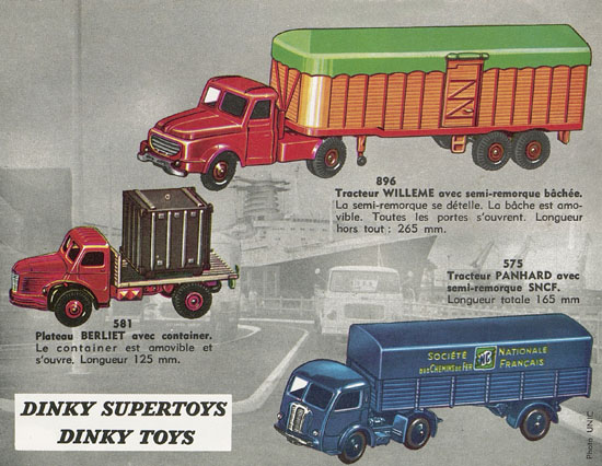 Dinky Toys et Dinky Supertoys catalogue 1962