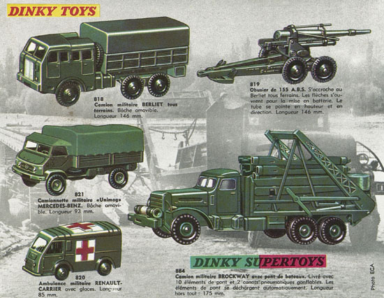 Dinky Toys et Dinky Supertoys catalogue 1962