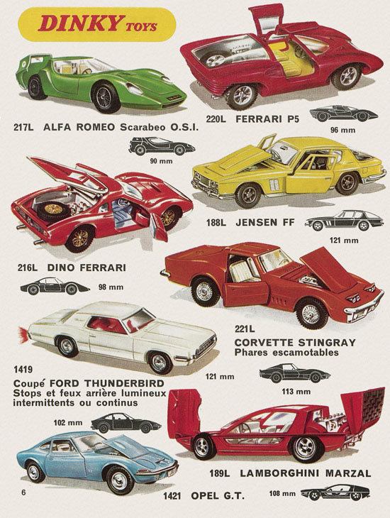 Dinky Toys catalogue France 1971