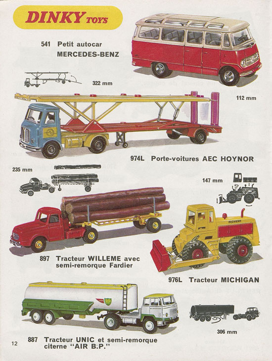 Dinky Toys catalogue France 1971