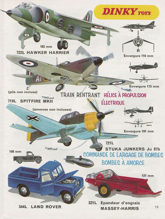 Dinky Toys catalogue France 1971