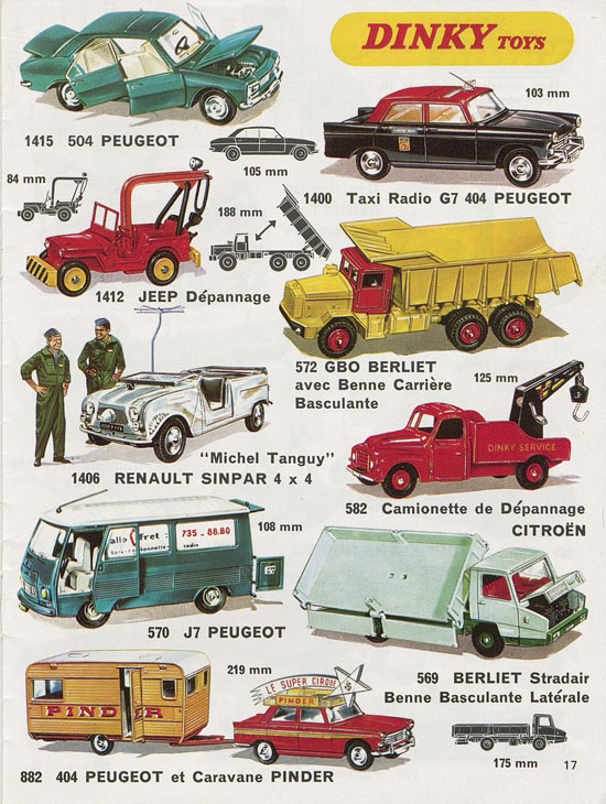 Dinky Toys catalogue France 1971