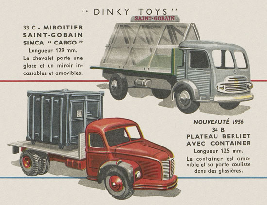 Dinky Toys catalogue Avril 1956