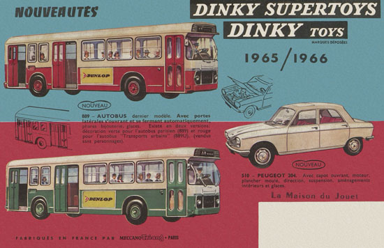 Dinky Toys Nouveautès 1965-1966