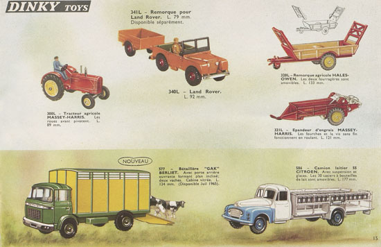 Dinky Toys Nouveautès 1965-1966