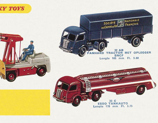 Dinky Toys et Dinky Supertoys Hollande 1958