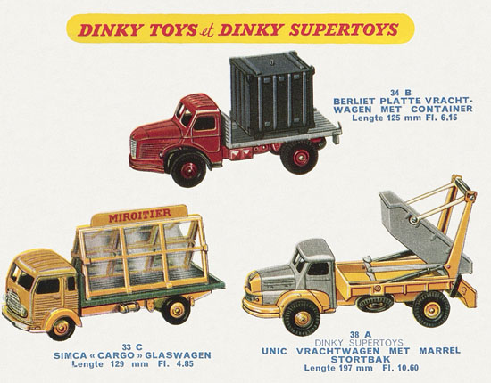 Dinky Toys et Dinky Supertoys Hollande 1958