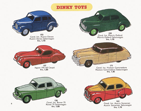 Dinky Toys Katalog 1955, Dinky Supertoys 1955