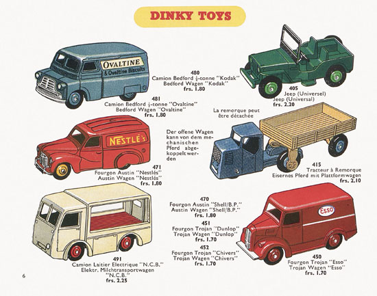 Dinky Toys Katalog 1955, Dinky Supertoys 1955