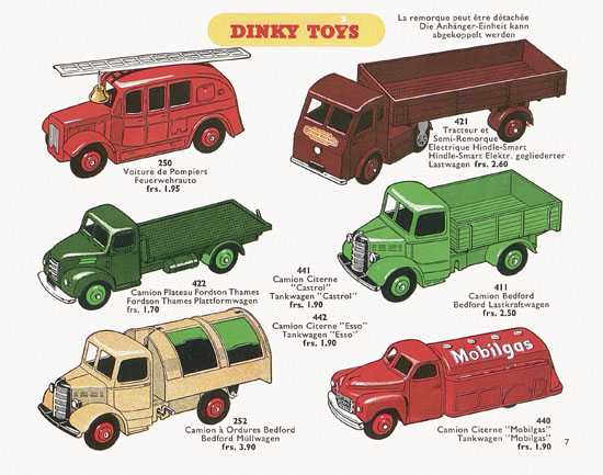 Dinky Toys Katalog 1955, Dinky Supertoys 1955