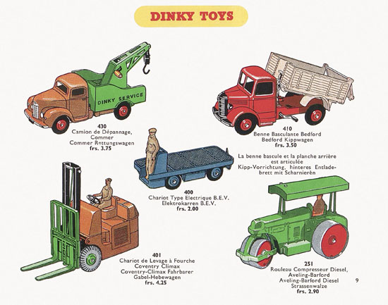 Dinky Toys Katalog 1955, Dinky Supertoys 1955