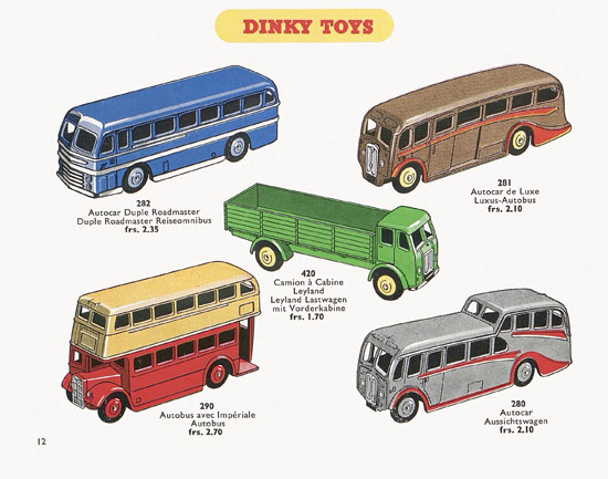 Dinky Toys Katalog 1955, Dinky Supertoys 1955