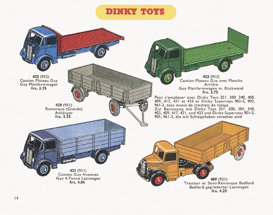 Dinky Toys Katalog 1955, Dinky Supertoys 1955