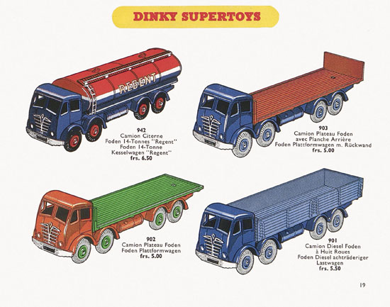 Dinky Toys Katalog 1955, Dinky Supertoys 1955