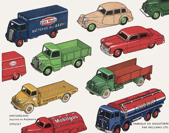 Dinky Toys Katalog 1955, Dinky Supertoys 1955