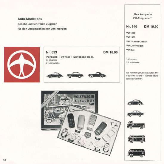 DUX Modellbau Katalog 1964