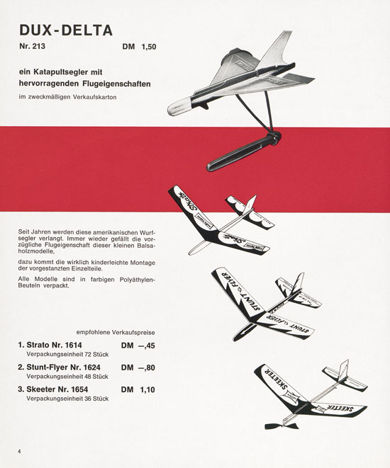 DUX Modellbau Katalog 1971