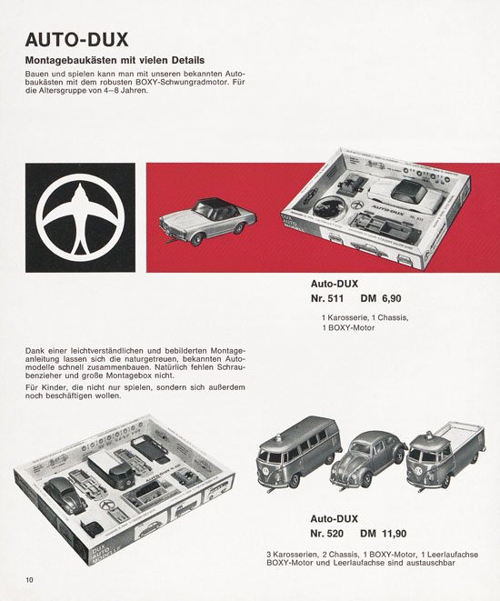 DUX Modellbau Katalog 1971