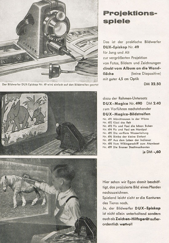 DUX Katalog Weihnachten 1958