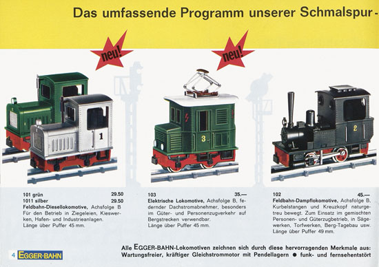 Egger-Bahn Katalog 1965-1966