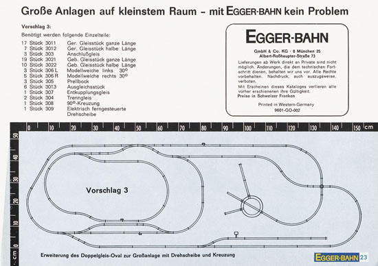 Egger-Bahn Katalog 1965-1966