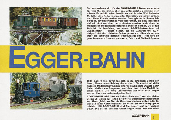 Egger-Bahn Katalog 1966-1967