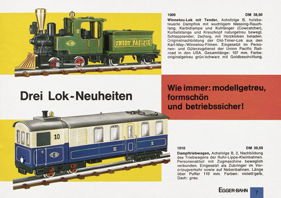 Egger-Bahn Katalog 1966-1967