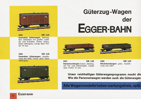 Egger-Bahn Katalog 1966-1967