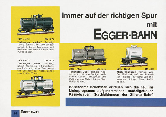 Egger-Bahn Katalog 1966-1967