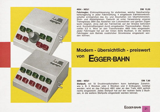 Egger-Bahn Katalog 1966-1967