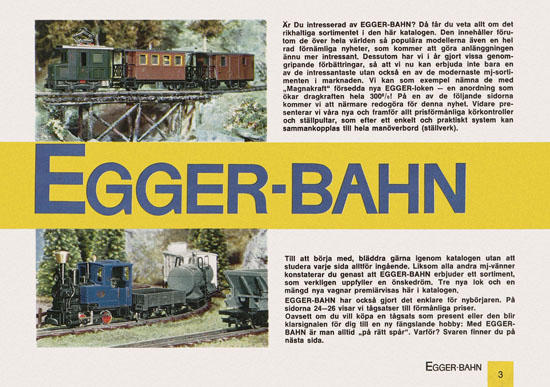 Egger-Bahn Katalog Sverige 1966-1967