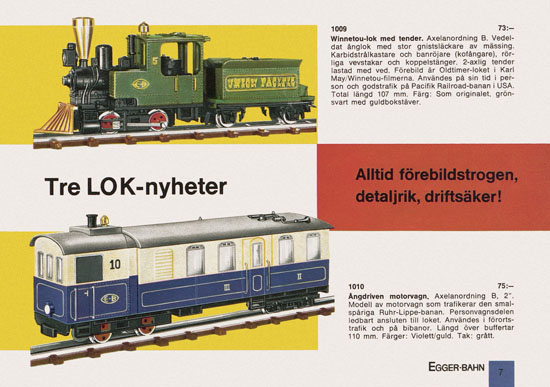 Egger-Bahn Katalog Sverige 1966-1967