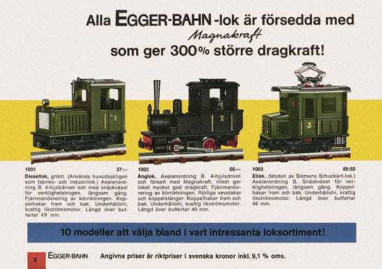 Egger-Bahn Katalog Sverige 1966-1967