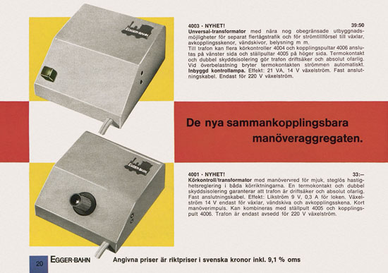 Egger-Bahn Katalog Sverige 1966-1967