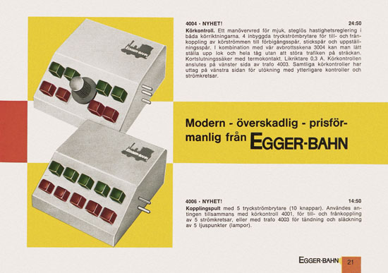 Egger-Bahn Katalog Sverige 1966-1967