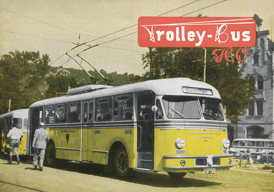 Eheim Trolley Bus H0 Katalog 1955