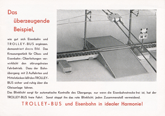 Eheim Trolley Bus H0 Katalog 1955