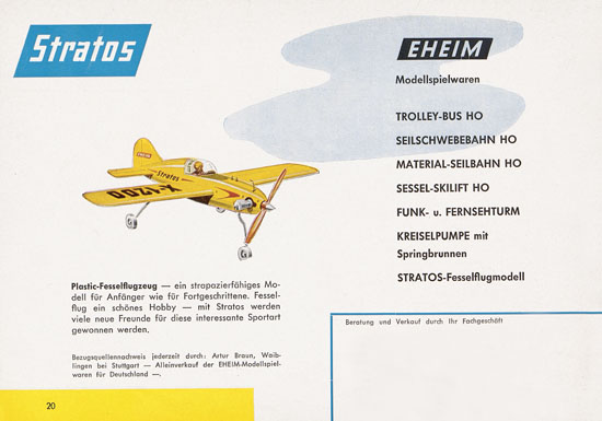 Eheim Modellspielwaren 1960