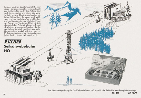 Eheim Modellspielwaren H0 Katalog 1962