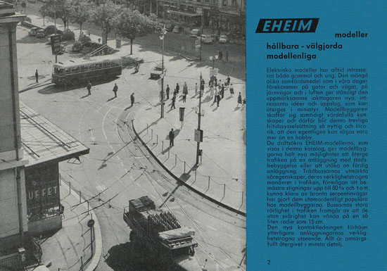 Eheim Modeller H0 Sverige 1962