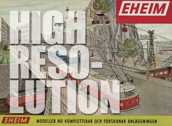 Eheim Modeller H0 Sverige 1962